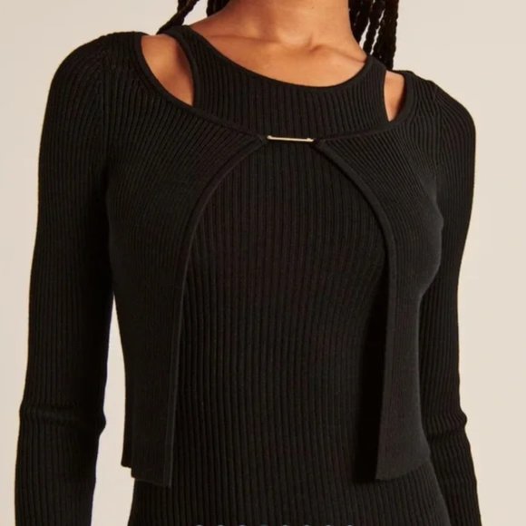 NWOT Abercrombie & Fitch Sweater Dress and Scuba Cardigan Set - Picture 4 of 4